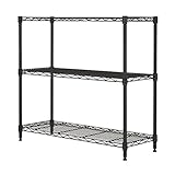 メタルラック オフィス収納 A4ファイルサイズ オフィスストレージシリーズ 3段 幅79.5×奥行29.5×高さ72.5cm ポール径19mm OSR8075-3 ブラック