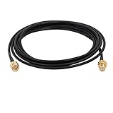 uxcell アンテナ延長ケーブル デジタル同軸ケーブル RG174 SMA メス-SMAオス 2m長さ