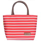 Mutell（TM）女性フードランチピクニッククーラーバッグ断熱大人ストレージハンドバッグのための新しい女性のポータブル防水ナイロン熱ランチバッグ