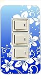 3ヶ口用 3口用 タイプ コンセント スイッチ カバー ジャケット ca1327-2 花柄 グラデーション カスタムカバー 交換用 3穴用 2穴用