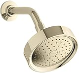 Kohler K-965-AK-AF Purist Single Function Katalyst Showerhead, Vibrant French Gold [並行輸入品]