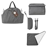 Chic Baby Changing Bag Grey Bag in Bag 45 x 14 x 32?cm with many Accessories by ToTs by Smartrike