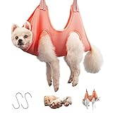 グルーミングハンモック 犬 ペット 猫 トリミング 爪切り補助具 暴れ防止 吊り上げ 歯磨き 耳掃除 肉球ケア ペット美容 小型犬 中型犬 自宅ケア ペット用品 XSサイズ