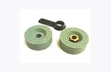 外径50mm　穴径10mm　砥石　2個一組　特価品 (緑　グリーン　炭化ケイ素系(GC))