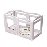 BTM ペットフェンス 犬 サークル 犬 ドッグサークル ペットサークル HPDE素材 ドア付き 6枚セット 小型犬 中型犬 ケージ 犬用品 犬 犬用 老犬 シニア 滑り止め付き 多頭飼い 方形 広々 連結 拡張 頑丈 ペット用ケージ ペットフェンス 簡単組立