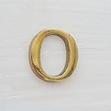 真鍮　大文字　 アルファベット　ゴールド　23mm (O)