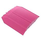 SODIAL(R) 100ｘプラスチック製植物シードラベルポットマーカー　ステークタグ 10cm x 2cm (ピンク色）
