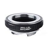 K&F CONCEPT マウントアダプター M42レンズ-Leica対応 Mカメラ装着用 M42 ライカ対応m レンズアダプター マウント変換アダプター無限遠 高精度 メーカー直営店