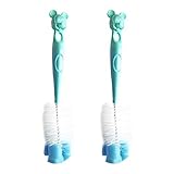 Baby Feeding Bottle Brush With Mickey Mouse Handle - BPA Free - Hard to Reach Brush by Sch?ne Homes 