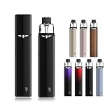 ZQ Xtal Max 電子タバコ スターターキット 1200mAh 2.5ml ベイプ vape マグネット式キャップ付き POD Type-C充電 本体 禁煙パイポ 禁煙グッズ ニコチンなしタバコなし (Black)