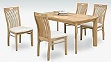 北欧風 4人掛け用 ダイニング5点セット (ナチュラル)