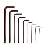 monkeyjack 9ピースメトリック六角キーアレンレンチセット六角レンチロングショートアームボールエンド