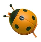 数量限定入荷 てんとう虫 カードケース レッド オレンジ グリーン イエロー 4色 キッズ 出産祝い プレゼント ギフト (オレンジ)