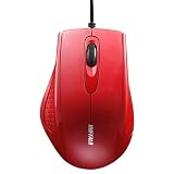 バッファロー BSMRU050RD 有線 3ボタン IR光学式マウス レッド