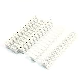 uxcell 端子台 バリアターミナルブロック　電器端子　5個　2行　12P　線式コネクタ　スクリュー　300V 20A