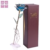 のためのギフト彼女誕生日結婚記念日、24 KゴールドコーティングローズPreserved Forever by jttVo、ベストクリスマスギフトレディースママ妻Girlsガールフレンド、バレンタイン