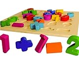 遊具 木のおもちゃ形合わせ 積み木 型はめ パズル 幼児 知育玩具 数字1～10