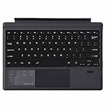Surface Pro3/4/5/6/7 通用 超薄スリム Bluetooth スマートキーボード タッチパッド搭載 ワイヤレス キーボード 7色バックライトキーボード サーフェイス プロ