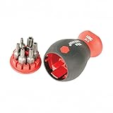Wiha 38047 Stubby Screwdriver With Six-In-One Insert Bits, Security Torx [並行輸入品]