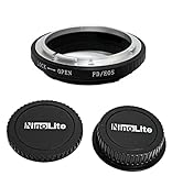 NinoLite ３個セット FD-EOS アダプター ＋ キャノン EFレンズ & EOSカメラボディ用キャップ