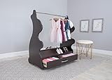 ACEベビー家具Rabbitモバイルdress-up服と靴オーガナイザー、エスプレッソウェンジ