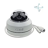 iSee 2.5寸 1080P HD PTZ ドームカメラ 3倍光学ズーム、360度旋转 30メートル夜間赤外線撮影 スマートフォンAPP / PCのサポートリモート監視 防犯、防水カメラ 屋内と屋外
