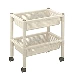 パイプハンガーワゴン 45 【クローゼット等のデッドスペースに/2段収納/日本製】