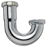 Keeney 10487K 22-Gauge 1-1/4-Inch Sink Trap J-Bend with Captured Nut, Chrome [並行輸入品]