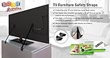 プレミアムテレビ家具安全ストラップby Baby Guardian – Safe &効果的な転倒防止保護 – すべてのメタルブラケット& Heavy Dutyナイロンストラップ – インストール手順、