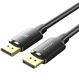 VENTION DPケーブル 3m ブラック HDCP対応 4K DP1.2オス メタル編組 30AWG