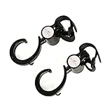 ノーブランド品 フック バンドフッカ カーフック マジックテープ 360度回転 2個入りセット ブラック