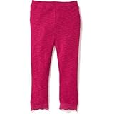 オールドネイビー OLD NAVY/ レース-ヘム リブ-ニット レギンス for トドラー パーティースターテッド ピンク ボトムスレギンス 4歳【並行輸入】