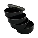 タイガークラウン 4段式回転収納ボックス ブラック 399