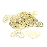 デュアルハピネスフォトフレームハンガーフック47x30x0.7mm 25Pcsゴールドトーン