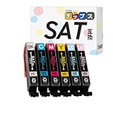 インクのチップス エプソン用 SAT(サツマイモ) 互換インク SAT-6CL 6色セット 染料 ＜発色の良いHDカラー使用＞ ＜残量検知対応ICチップ搭載＞ [対応機種] EP-712A / EP-713A / EP-714A / EP-715A / EP-716A / EP-812A / EP-813A / EP-814A / EP-815A / EP-816A