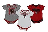 純正Stuff InfantテキサスTechレッドRaiders 3パッククリーパーボディセット
