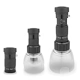 J&T 単眼鏡 マルチモノキュラー6×16 5倍ルーペスタンドセット　MAX:30倍拡大可能　マイクロスコープ　LEDライト付き　ミニ 遠近両用　ミュージアムスコープ＆高倍率ルーペとしても大活用！ (