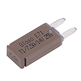 Qiilu 自動リセット ミニブレードヒューズ 14V DC 7.5A　ブレーカ過負荷保護 　グレー