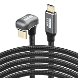 SinLoon 100 W Type C - Cケーブル対向U字型バックアングルUSB-C USB 3.2 Cタイプ オス-メス延長ケーブル 10Gbps 急速充電用ナイロン編みコード USB Cデバイス用 (1.5M)