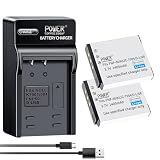 「Power-connoisseur」 D-LI68 3.7V 1400mAh交換バッテリー（2個)+互換 D-LI68 USB 充電器 セットPentax Optio S10 カメラ 対応