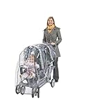 Comfy Baby! Rain Cover / Wind Shield for Twin Limo Tandem 2 Canopy Double Strollers - Clear by Comfy
