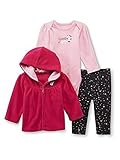 Little Wonders Infant Girlsホットピンクパンダパンツクリーパーパーカージャケットセット カラー: ピンク