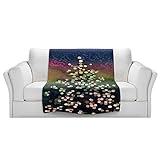ブランケットウルトラソフトFuzzy 4サイズ！DIANOCHEデザインからby Anne GiffordクリスマスツリーホームDecor Unique Designer芸術的スタイリッシュな寝室アイ