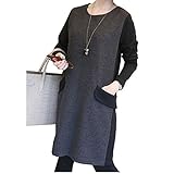 (マーシェル) Marshel マタニティ ワンピース 秋 冬 長袖 カジュアル おしゃれ 産前 産後 長く使える 妊婦服 ブラック M