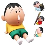クレヨンしんちゃん フィギュア 携帯電話ホルダー スマホスタンド 卓上 スマホスタンド 車の装飾品 置物 滑り止め 飾り物 使用便利 プレゼント誕生日プレゼント 携帯電話用 (ボーちゃん)