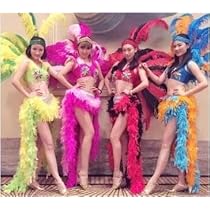 Amazon.co.jp: [QLPLYZON] サンバ 衣装 羽 コスプレ ダンス