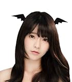 なりきり 悪魔/小悪魔 カチューシャ(黒) デビル コスプレ コウモリ の 羽