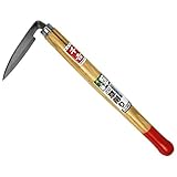 千吉 かま ステンレス草削り 草取り鎌 除草用 椎柄 奥行2.5×高さ32.5×幅13cm