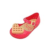 Hzjundasi ガールズ ベビー 可愛い ラブハート クッキー 通気性のある アンチスリップ 柔らかい ゼリー 平らな カジュアル 靴 子供たち 幼児 サンダル 雨 ブーツ