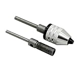 ミニキーレスドリルチャックアダプターインパクトドライバー電動研削盤Dremelロータリツール用0.3-3.5mm 2.3mm 3mmシャフト